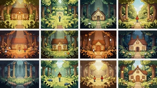 New collection art - story-rich indie games with warm illustrated style